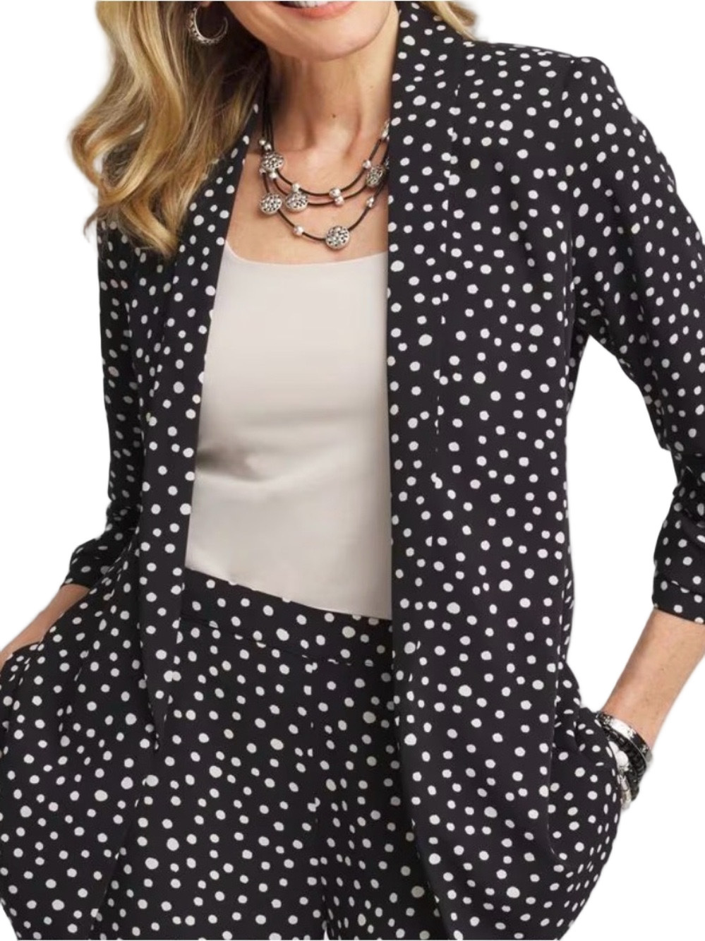 13. NWT WOMENS CHICO’S 3/XL DETAIL JACKET